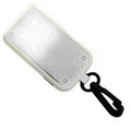 White Clip-on Rectangle Light Up Reflector